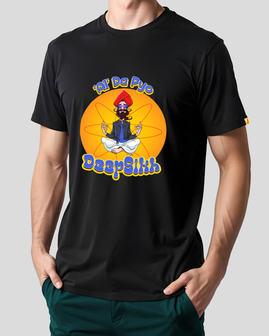 DeepSikh Printed Men's Regular Round Neck Tee