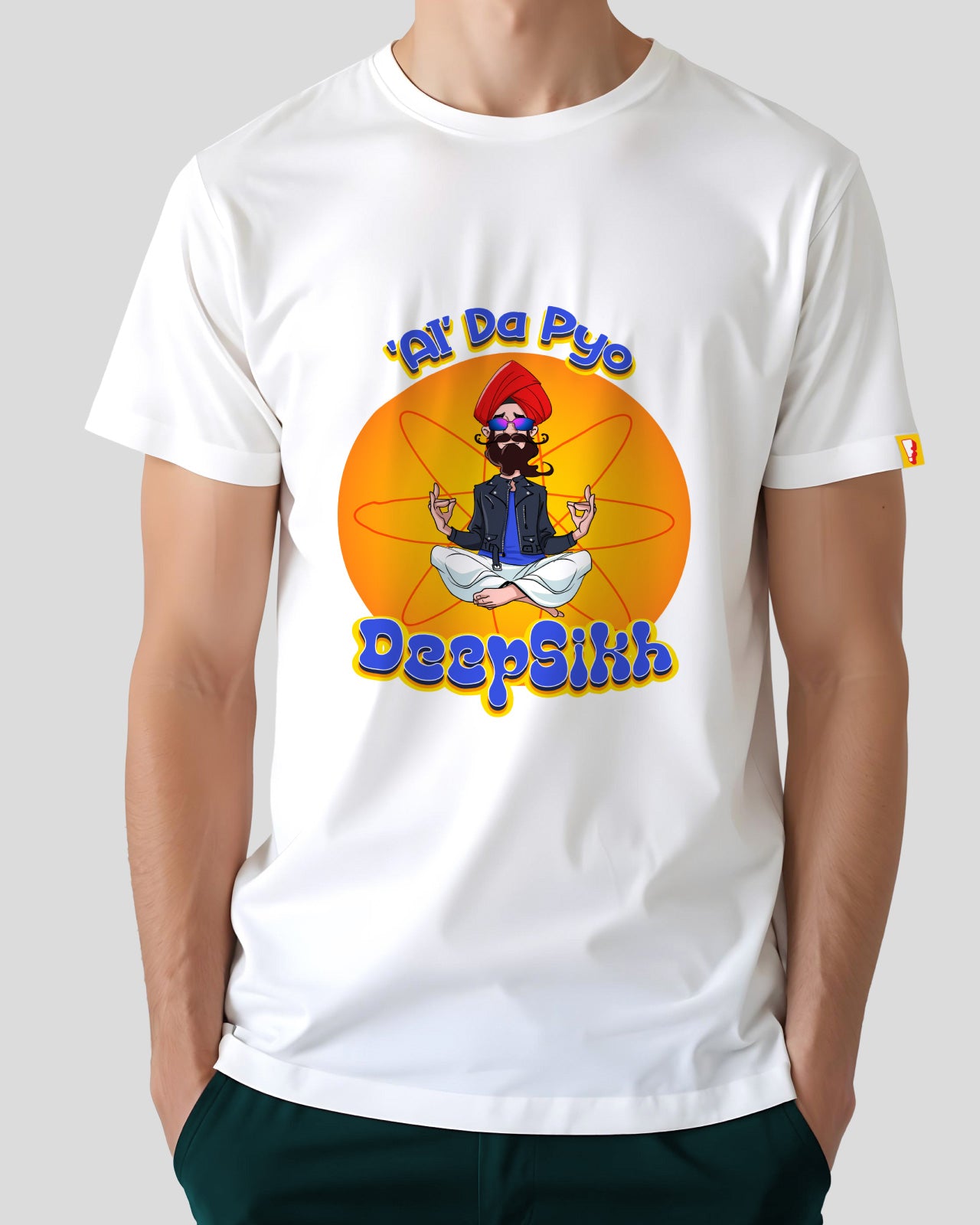DeepSikh Printed Men's Regular Round Neck Tee