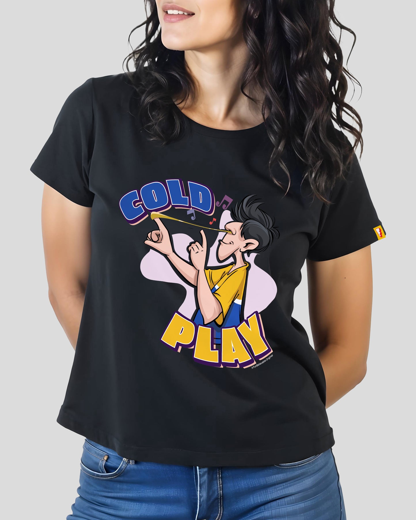 ColdPlay Printed Women's Regular Round Neck Tee