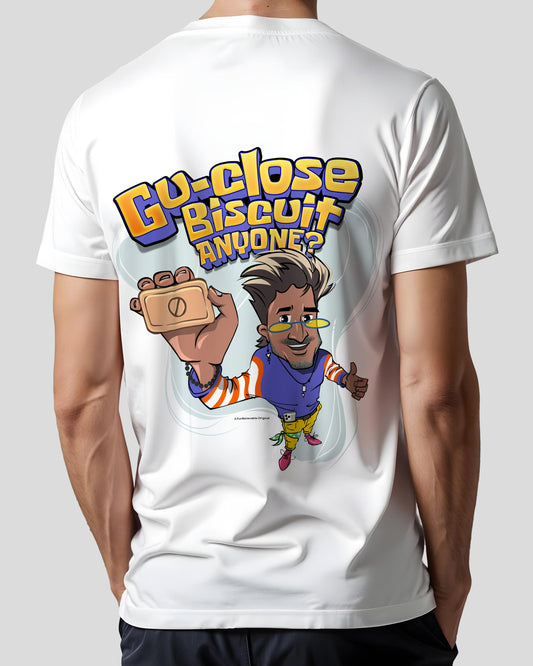 Gu-close Biscuit Anyone Printed Men's Regular Round Neck Tee